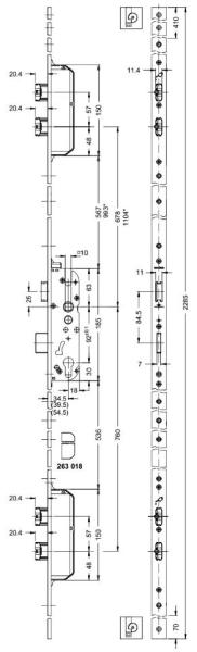 5 Riegel-Schloss 211849 / 241498 / 241511